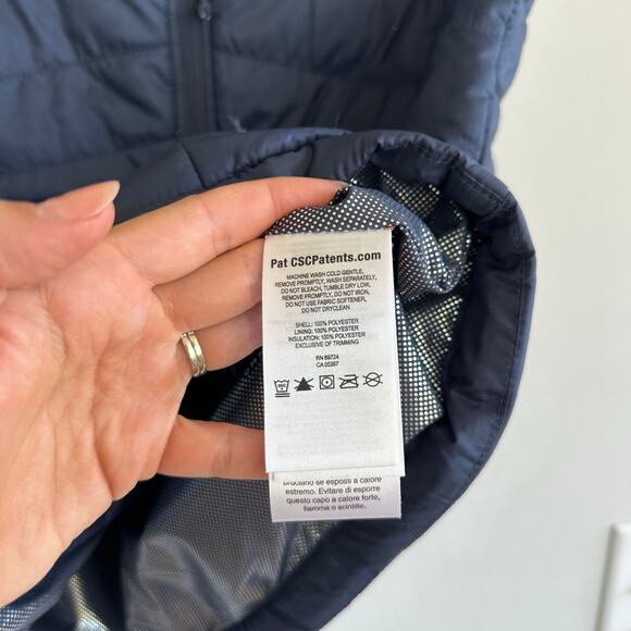 Columbia Quilted Insulated Zip Up Vest Navy S - Picture 4 of 7
